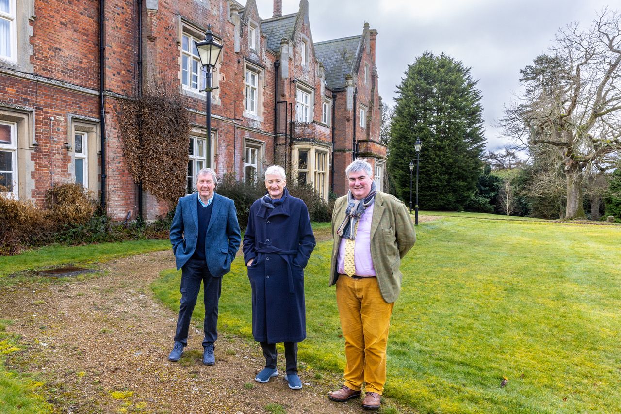 Figure 2 From left: Michael Goff (Chairman), James Dyson, Douglas Robb (Headmaster). Credit: Dyson.